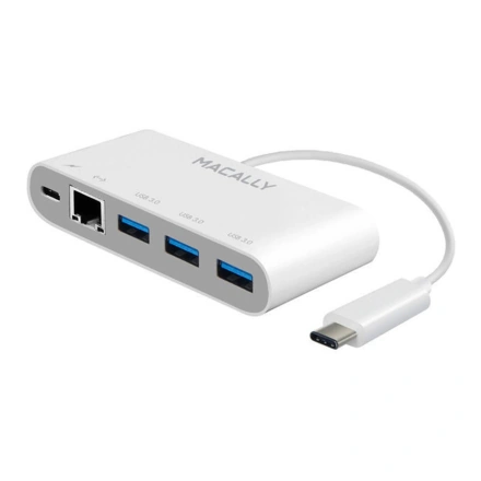 Адаптер Macally 3.1 USB-C to 3 port USB-A (UC3HUB3GBC)